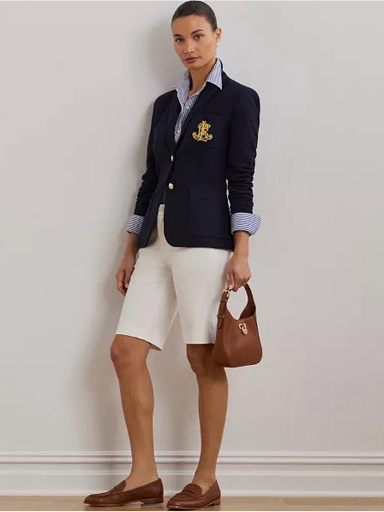 Lauren Ralph Lauren Pants - Lauren Ralph Lauren Black Label Twill Women’s Off White Bermuda Shorts 6